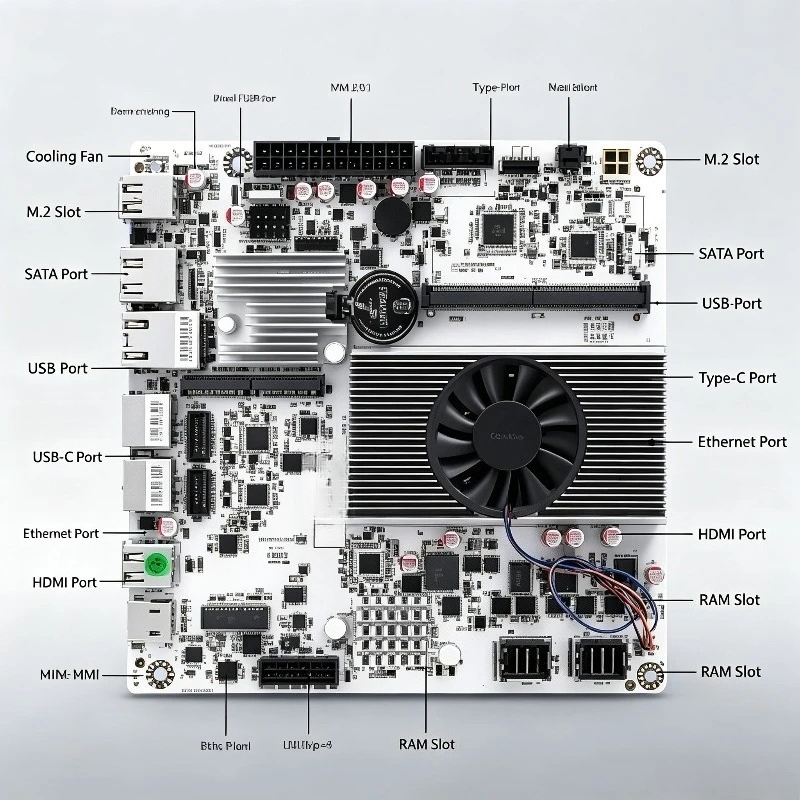 RAM DDR5, Dual M.2 NVMe, Ether - Nas Motherboard 8 Sata Mini Itx ulasan dan harga