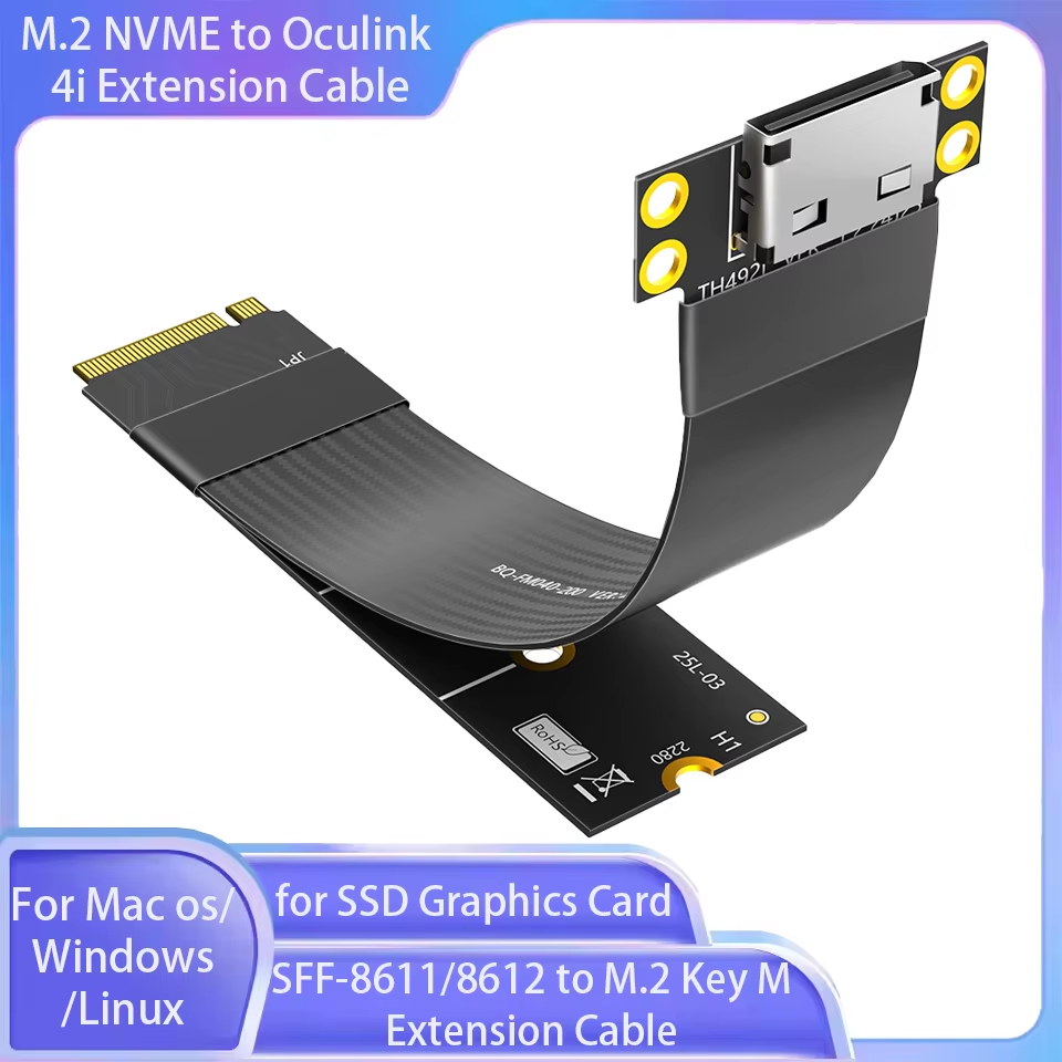 Kabel Ekstensi M.2 NVME ke Ocu - Oculink Egpu Mini Pc ulasan dan harga